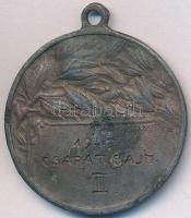 1949. "Csapat bajnokság III." bronzozott fém sakk díjérem (30mm) T:2-