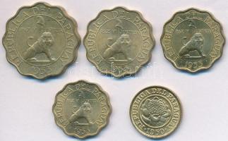Paraguay 1950-1953. 1c-50c (5xklf) Al-Br T:2,2-
Paraguay 1950-1953. 1 Centimo - 50 Centimos (5xdiff)...