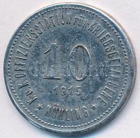 Ausztria / Mühling tiszti hadifogolytábor 1915. 10h Fe T:2- Austria / Mühling officer's POW camp 1915. 10 Heller Fe C:VF