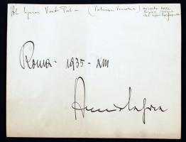 1935 Róma, a Palazzo Venezia épülete, fotó, hátulján feliratozva, Voit Pál (1909-1988) művészettörté...