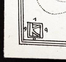 Kozma Lajos (1884-1948): Álom, cinkográfia, papír, jelzett a cinkográfián, 20,5×17,5 cm