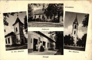 Iváncsa, Hangya szövetkezeti bolt, templomok, községháza