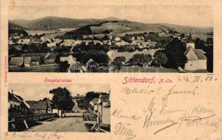 Sittendorf, Hauptstrasse / main street, church