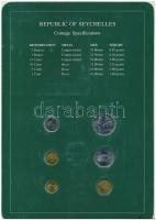 Seychelle-szigetek 1982. 1c - 5R 6xklf db, forgalmi szett felbélyegzett kartonlapon T:1
Seychelles 1...