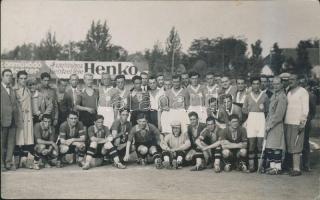 Békéscsaba, Labdarúgó csoportkép, Ábrahám Béla fényképészetéből / Hungarian football teams group photo