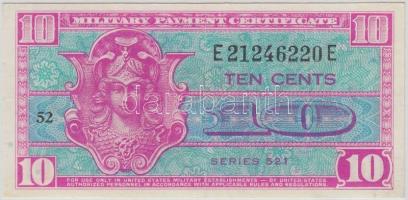 Amerikai Egyesült Államok/Katonai kiadás 1954-1958. 10c T:restaurált
USA/Military Payment Certificat...