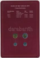 Vatikán 1990-1992. 50L - 500L 4xklf db, forgalmi szett felbélyegzett kartonlapon T:1
Vatican 1990-19...