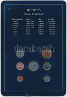 Mauritius 1978. 1c - 1R 7xklf db, forgalmi szett felbélyegzett kartonlapon T:1
Mauritius 1978. 1 Cen...