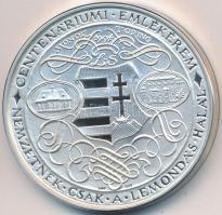 Lapis András (1942-) 1994. "Kossuth Lajos / Centenáriumi Emlékérem" Ag emlékérem eredeti d...