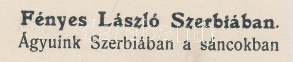 cca 1914-1918 "Fényes László Szerbiában.", Ágyúink Szerbiában a sáncokban, hátoldalon feli...