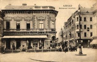 Szeged, Belvárosi kávéház, Schlesinger Mór üzlete, automobile (EB)