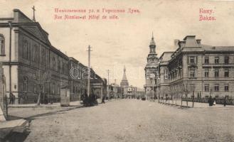 Baku, Nikolajevskaya ulica, Gorodskaya duma / Nicolai street, town hall