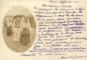 1900 Romanian folklore from Bacau photo (EK)