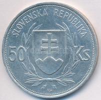 Szlovákia 1944. 50K Ag "Függetlenség 5. évfordulója" T:2,2- 
Slovakia 1944. 50 Korun Ag &q...