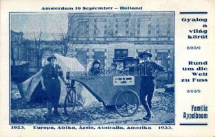 Gyalog a világ körül, Rund um die Welt zu Fuss, Familie Appelboom, Amsterdam, 1925 Europa, Afrika, Ázsia, Amerika, 1933 / On foot around the world, Appelboom family, travelers (EK)