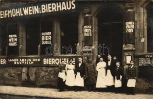 Unidentified German city, beer house, photo