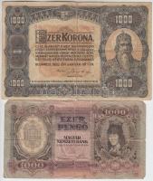 1920. 1K + 2K + 50K "Orell Füssli Zürich" + 100K "Orell Füssli Zürich" + 1000K &...