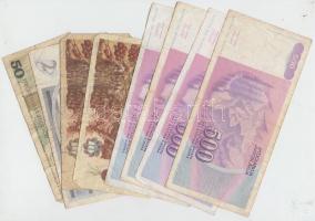 25db-os vegyes külföldi bankjegy tétel, közte Horvátország, Szlovénia, Jugoszlávia, Csehszlovákia, L...