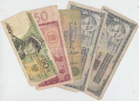 25db-os vegyes külföldi bankjegy tétel, közte Horvátország, Szlovénia, Jugoszlávia, Csehszlovákia, L...