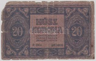1919. Augusztus 9. 20K T:III-,IV