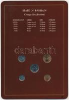 Bahrein 1965. 5F - 100F 5xklf db, forgalmi szett felbélyegzett kartonlapon T:1
Bahrain 1965. 5 Fils ...