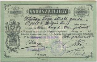 1906 Vadászjegy /  1906 Hunter licence