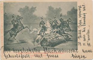 1899 Österreichische Equitationsbilder (Springbildungen) / Austrian Spring horse riding training (fa)