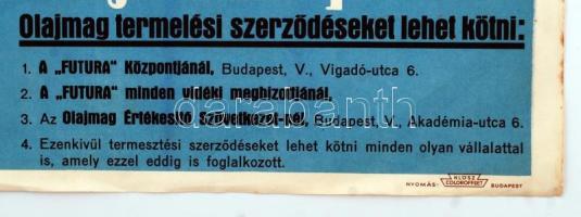 cca 1930-1940 "Nem lesz szappanban hiány, ha olajos növényeket, napraforgót, ricinust, olajlent...