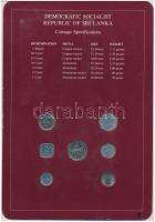 Srí Lanka 1978-1982. 1c - 1R 7xklf db, forgalmi szett felbélyegzett kartonlapon T:1
Sri Lanka 1978-1...