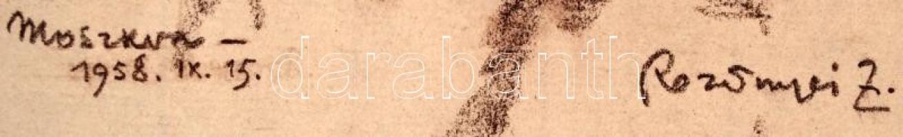 Rozsnyai Zoltán (1919-1972): Paul Robeson (1898-1976) amerikai énekes, színész, békeharcos portréja,...