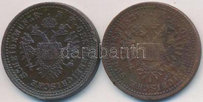 Vegyes: 1851B 1Kr Cu + Ausztria 1851A 1Kr Cu T:2-