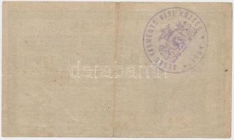 1918. 25K "3105" 3mm, hullámos hátlappal "Bereg Vármegye Vári Község 1904" felül...