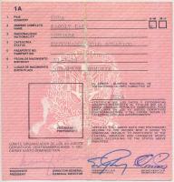 1974 Laky Károly mesteredző részére kiállított személyi igazolvány