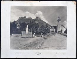 cca 1910 Sümeg vára. Nagyméretú Erdélyi fotó 37x29 cm