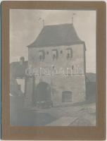 cca 1890 Segesvár keményhátú fotó Hollenzer László műterméből / Sigishoara photo 11x14 cm