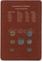 Lesotho 1979-1983. 1s - 1L 7xklf db, forgalmi szett felbélyegzett kartonlapon T:1 
Lesotho 1979-1983...