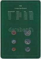 Fidzsi-szigetek 1982. 1c - 50c 6xklf db, forgalmi szett felbélyegzett kartonlapon T:1 
Fiji 1982. 1 ...