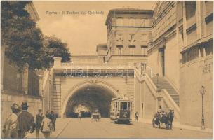 Rome, Roma; Il Traforo del Quirinale / tunnel, tram