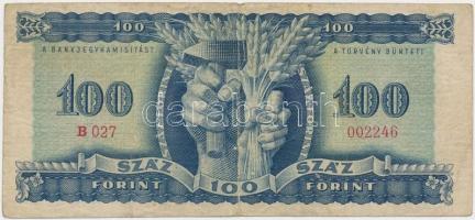 1946. 100Ft vízjeles T:III,III-
Adamo F26