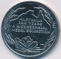 Ausztrália ~1980. "Ausztrália 200 éve / Az első flotta partra szállása" Ni emlékérem (27mm) T:2 Australia ~1980. "Austrlaia 200 Years / Landing of First Fleet" Ni medal (27mm) C:XF