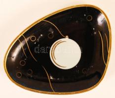 Weimar tálka készlet, matricás egyiken lepattanás, jelzett, 12×9 cm (6×), 18×25 cm