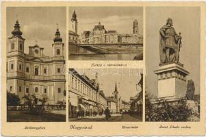 Nagyvárad, Székesegyház, városháza, Szent László szobra / cathedral, town hall, statue (EK)