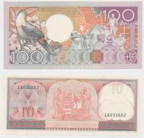 Suriname 1963. 10G + 1988. 100G T:I
Suriname 1963. 10 Gulden + 1988. 100 Gulden C:UNC