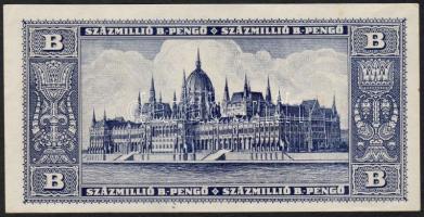 1946. 100.000.000B.-pengő kék festékponttal T:I