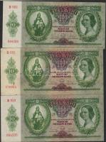 1936. 10P (3x) + 1941. 20P (3x) T:I,I-