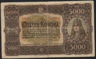 1923. 5000K "Magyar Pénzjegynyomda.." T:II/III
