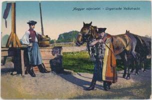 Hortobágy, magyar népviselet, csikósok