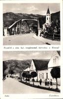 Rahó, Tiszahíd, Római katolikus templom, Mencsul, Városháza / bridge, Roman catholic church, town hall