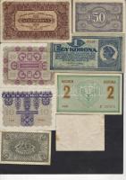 Kis hagyaték korona tétel, 21 db jobbakkal (benne osztrák-magyar bank ausztriai kiadások) T:II,III/I...