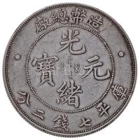 Kína Császárság / Ching dinasztia 1908. 1$ Ag "Kuang-hsü" T:2- 
China Empire / Ching dynas...